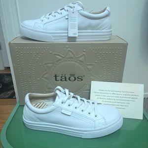 Taos white leather sneakers